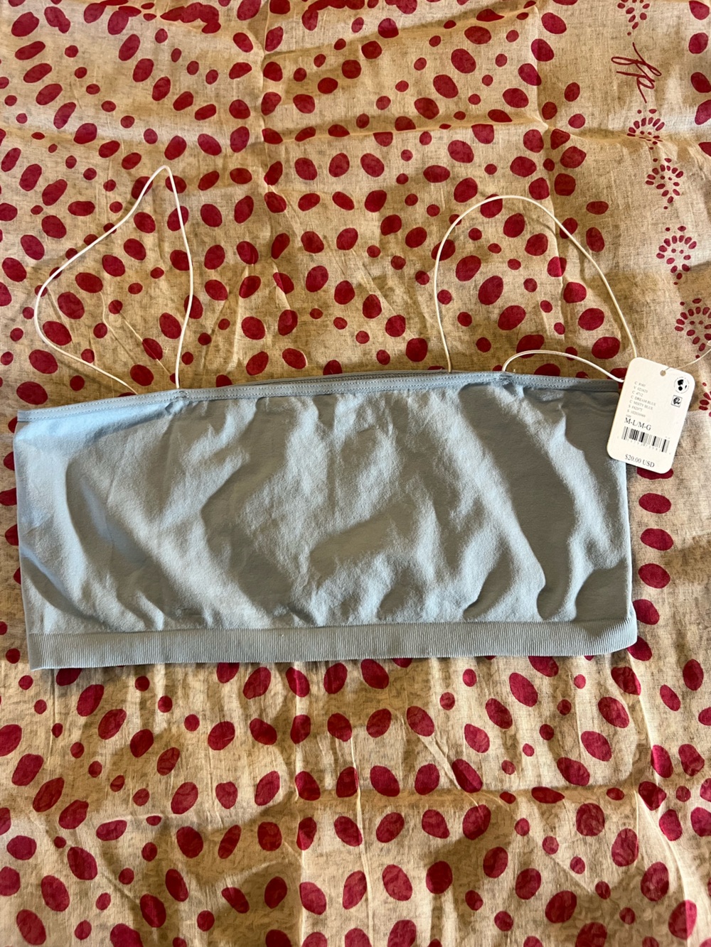 Free People Intimately Bandeau Dream Blue NWT Size M-L